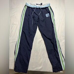 Vtg Y2K Aeropostale Women’s Track Pants Low Rise Lined Size Medium Sporty